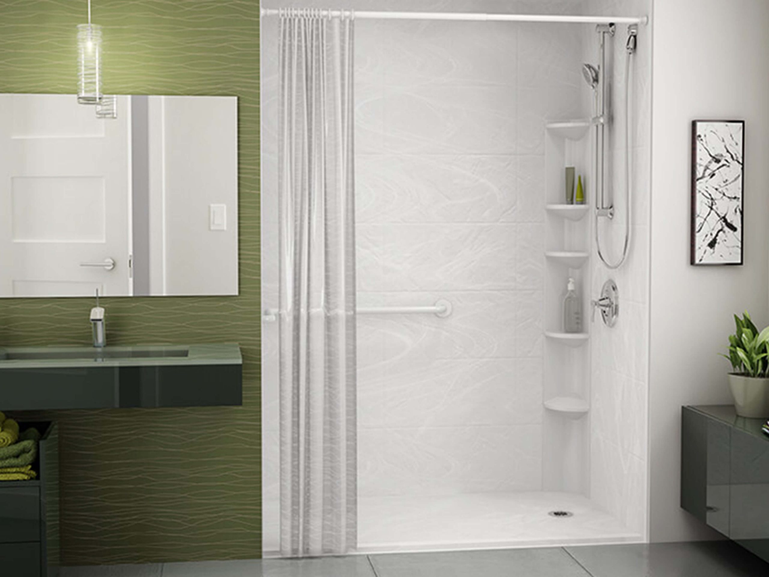 ADA compliant shower solutions.